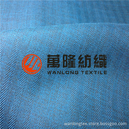 100%P Imitation Suede with Herringbone Design for Garment (WL-XLM-M064)